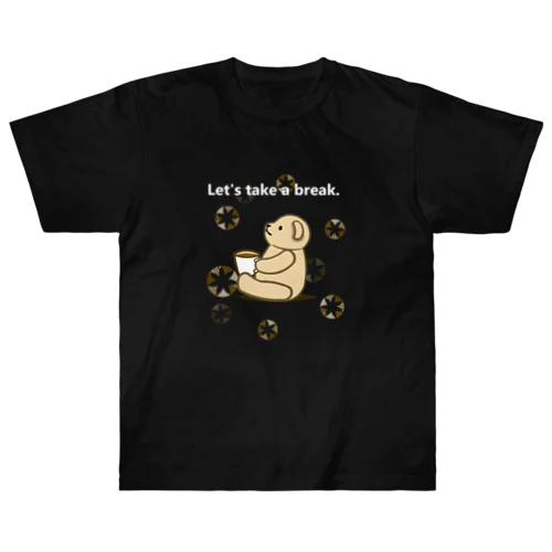 coffee break（ロゴが白） Heavyweight T-Shirt