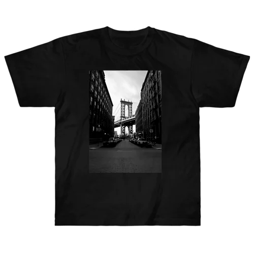 アメリカ ニューヨーク ブルックリンブリッジ ヘビーウェイトTシャツ