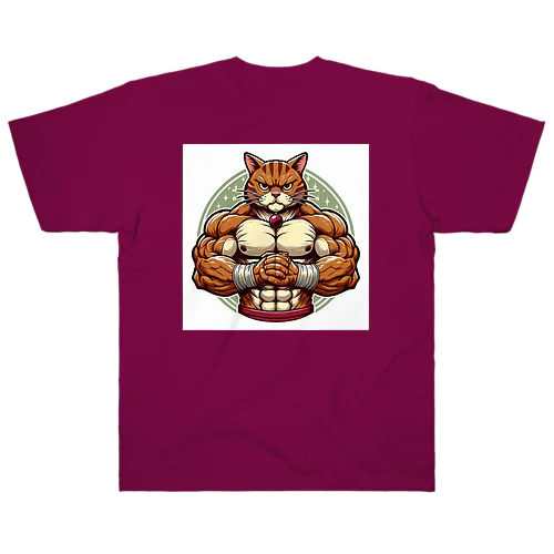 マッスルキャット　キジ虎 Heavyweight T-Shirt