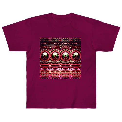 Vintage Psychedelic Red ヘビーウェイトTシャツ