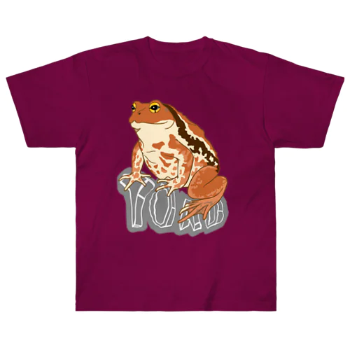 TOAD (ヒキガエル) 英字バージョン ヘビーウェイトTシャツ