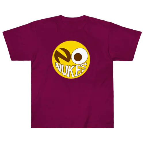 NO NUKES SMILE ヘビーウェイトTシャツ