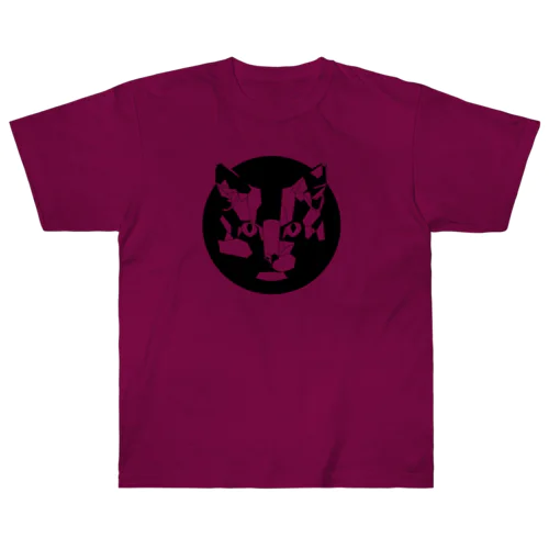 ジオメトリック猫 Heavyweight T-Shirt