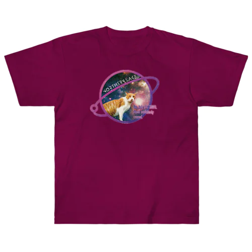 Space cat meto by NLD ヘビーウェイトTシャツ