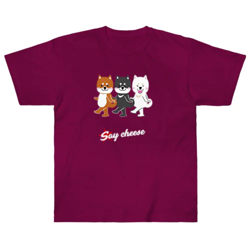 Say cheese ヘビーウェイトTシャツ