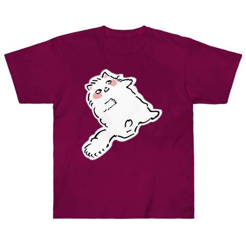 しろねこ ヘビーウェイトTシャツ