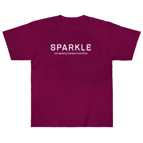 SPARKLE-シンプル白字 ヘビーウェイトTシャツ