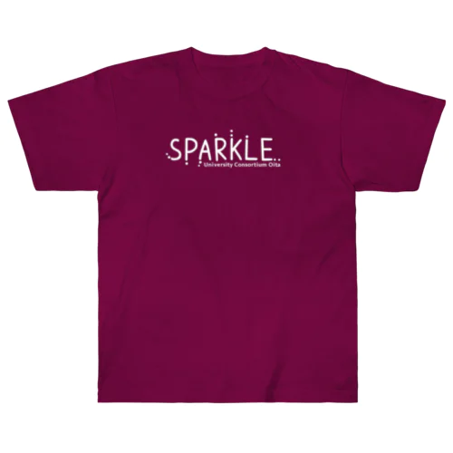 SPARKLE-ドロップス shiro ヘビーウェイトTシャツ