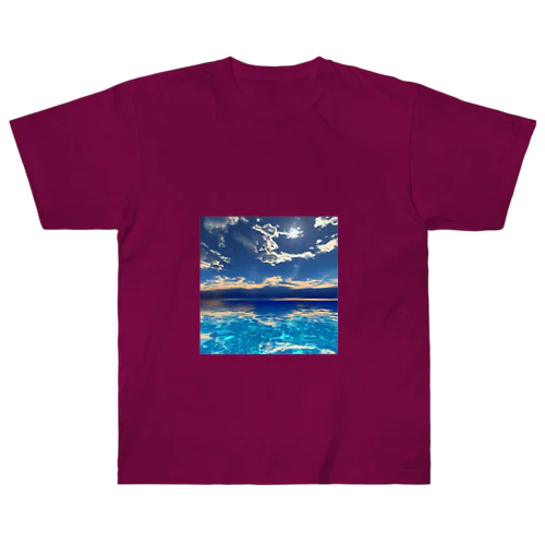 澄んだ海と青空と Heavyweight T-Shirt