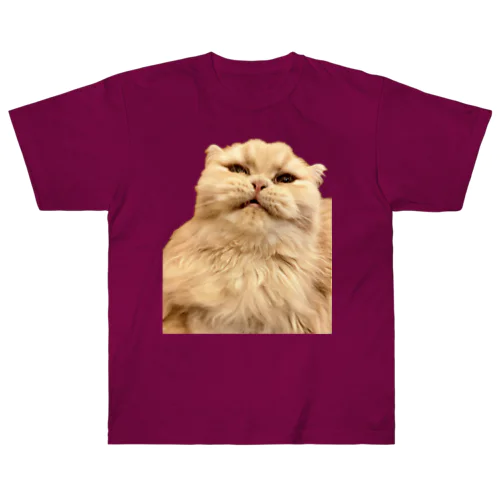 怒る猫 Heavyweight T-Shirt