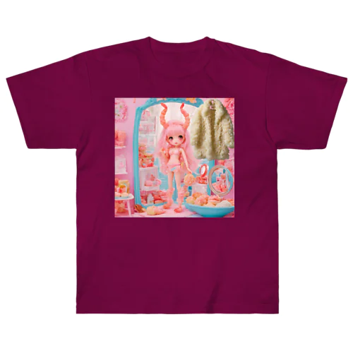 🍤💕えび天ちゃんの衣替え👚✨ Heavyweight T-Shirt