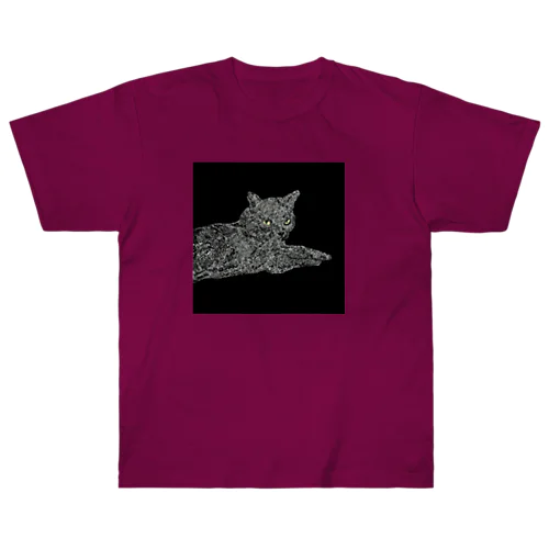 黒猫のジジ ヘビーウェイトTシャツ