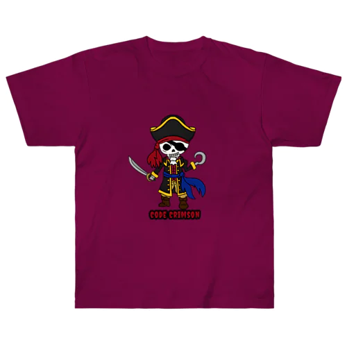海賊キャプテン Heavyweight T-Shirt