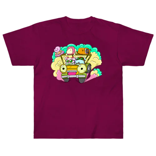 ドライブしちゃうよ。【カラー版】 ヘビーウェイトTシャツ