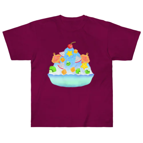 トロピカル・ブルーハワイかき氷 ヘビーウェイトTシャツ