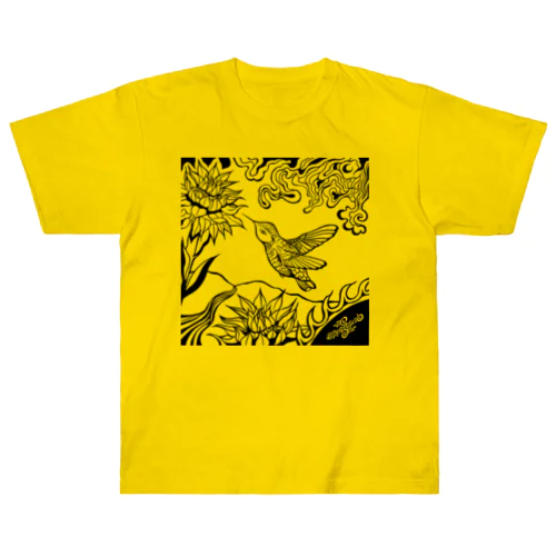 ハチドリの夢（透過） Heavyweight T-Shirt