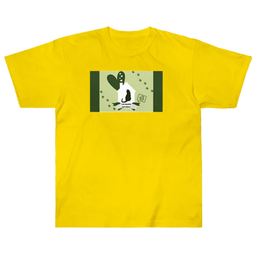 猫は屋内で飼うべきシリーズ Heavyweight T-Shirt