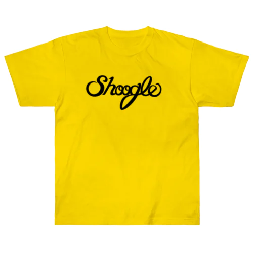 シューグル(Shoogle)ロゴ 黒字 ヘビーウェイトTシャツ