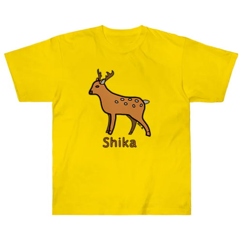 Shika (シカ) 色デザイン ヘビーウェイトTシャツ