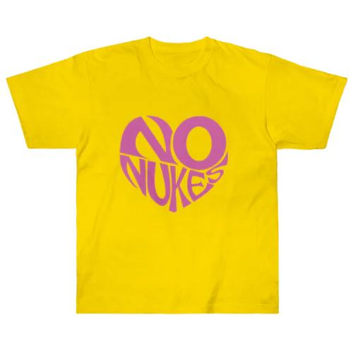 NO NUKES HEART ヘビーウェイトTシャツ