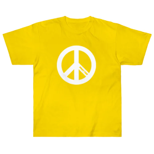 PRAY FOR PEACE ピースマーク ブラック Heavyweight T-Shirt