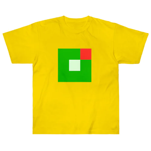 ライン - 3×3 のドット絵 ヘビーウェイトTシャツ