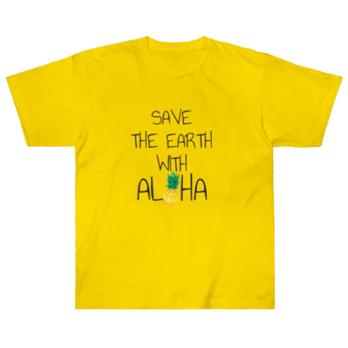 SAVE THE EARTH WITH ALOHA ヘビーウェイトTシャツ