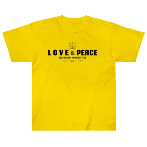 つりあう天秤（LOVE & PEACE) Heavyweight T-Shirt