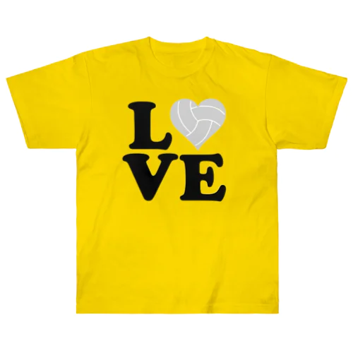 「ＩLOVE バレーボール」 ヘビーウェイトTシャツ