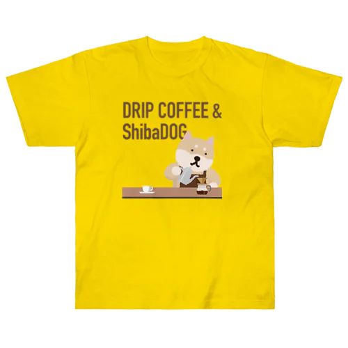 DRIP COFFEE & ShibaDOG Heavyweight T-Shirt