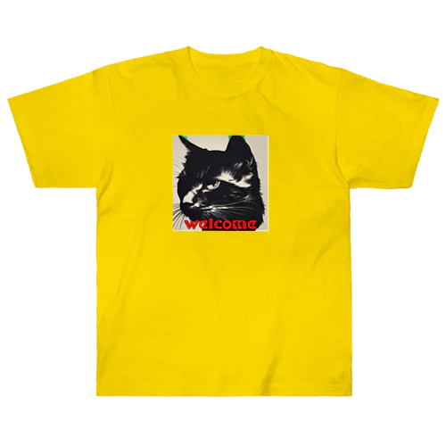 黒猫登場Ⅰ Heavyweight T-Shirt