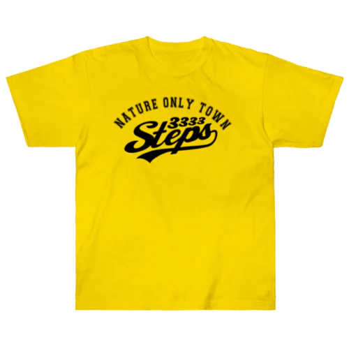 3333STEPS(フロントロゴ） Heavyweight T-Shirt