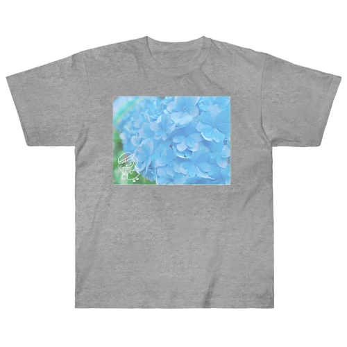 ののちゃん家の紫陽花❁¨̮🐻‍❄️☘️ Heavyweight T-Shirt