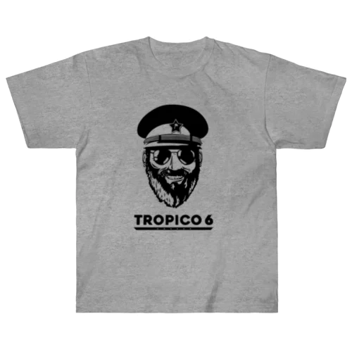 トロピコ6 プレジデンテ【黒デザイン】 Tropico6 Presidente (black) Heavyweight T-Shirt