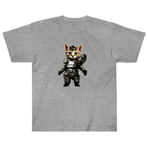 鉄猫H（切り抜き） ヘビーウェイトTシャツ