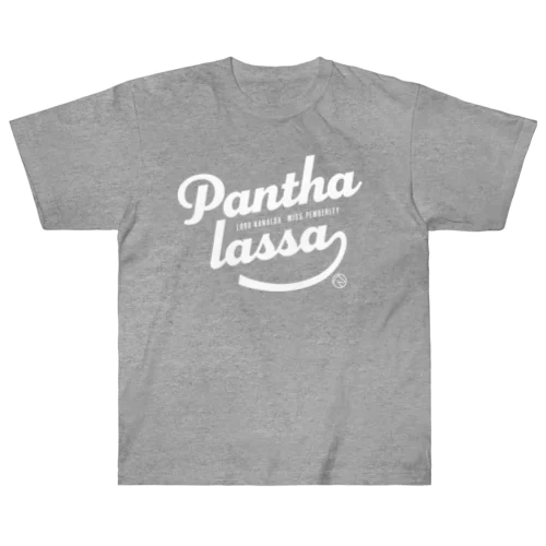 パンサラッサ（タイポグラフィWHITE） Heavyweight T-Shirt