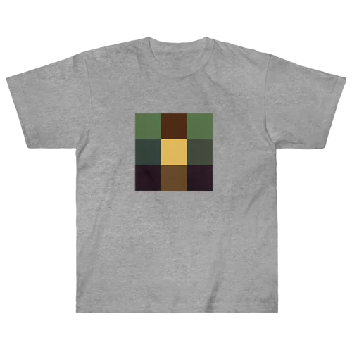 モナリザ - 3×3 のドット絵 ヘビーウェイトTシャツ