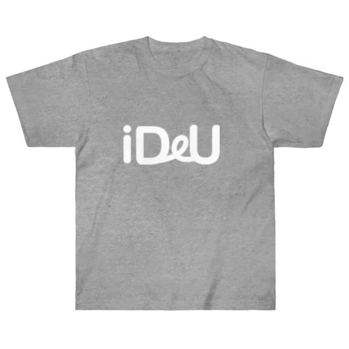 iDeU One-Point（テキスト白） Heavyweight T-Shirt