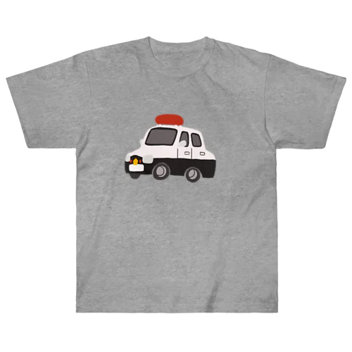 はたらくくるま（パトカー） ヘビーウェイトTシャツ