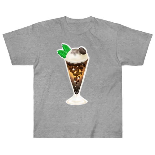 コーヒー豆のコーヒーフロート Heavyweight T-Shirt