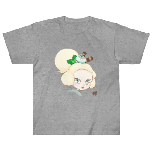 ミントチョコレートの妖精 ペパーミンティー  Heavyweight T-Shirt