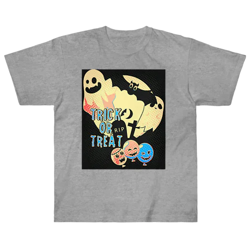 楽しいハロウィン ヘビーウェイトTシャツ