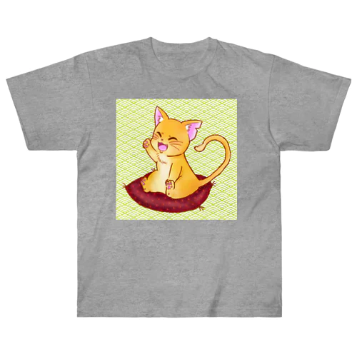 和ねこ(和柄ver.) ヘビーウェイトTシャツ