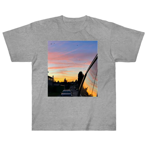 Street - Sunset ヘビーウェイトTシャツ