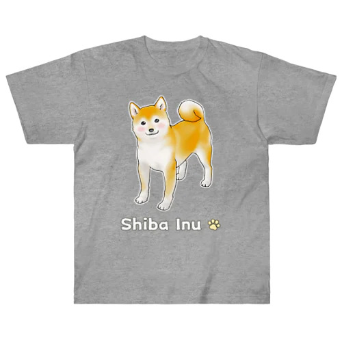 ちょっと照れている柴犬 Heavyweight T-Shirt