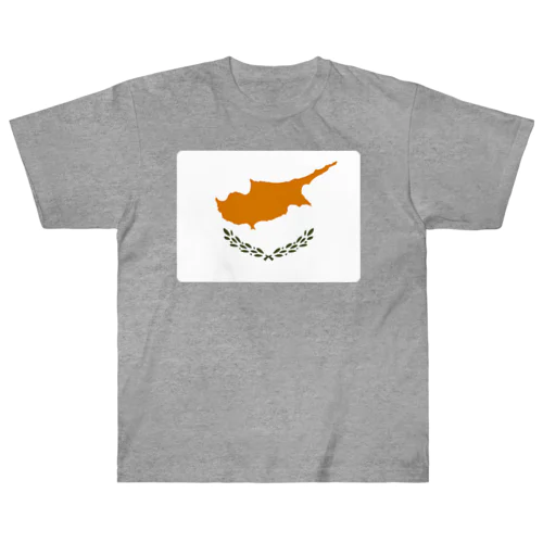 キプロスの国旗 ヘビーウェイトTシャツ