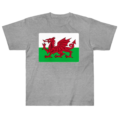 ウェールズの旗 ヘビーウェイトTシャツ