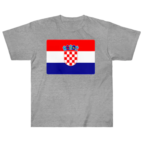クロアチアの国旗 ヘビーウェイトTシャツ
