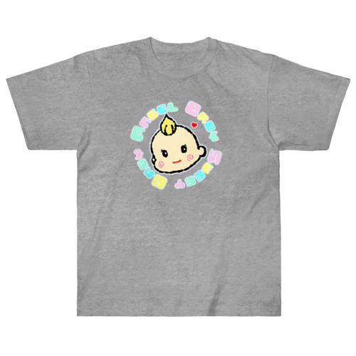 天使な赤ちゃん ヘビーウェイトTシャツ