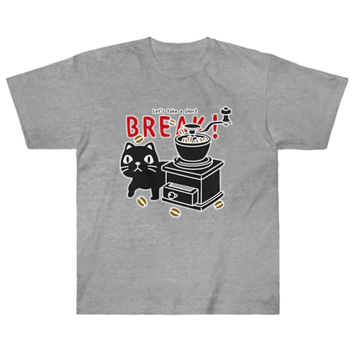 やみねこのコーヒーB ヘビーウェイトTシャツ